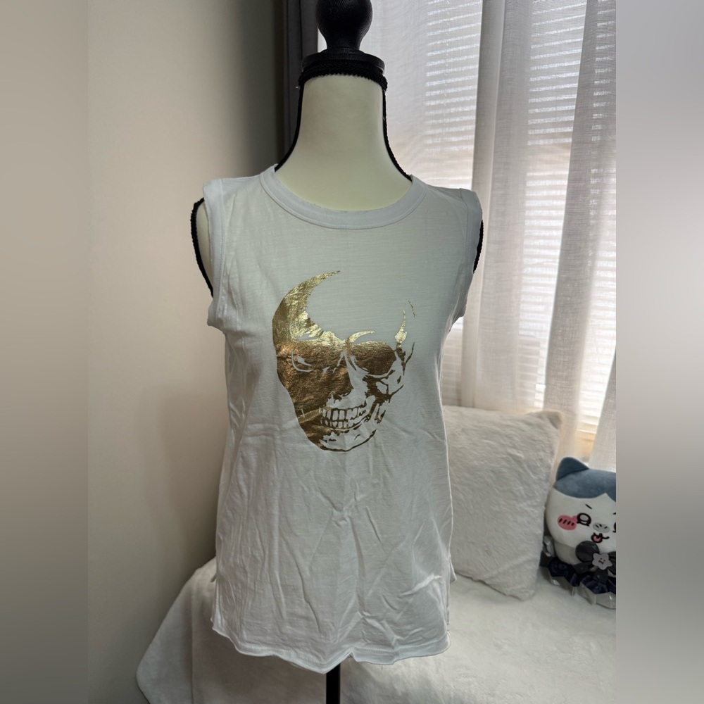 For The Republic White Tank Top
